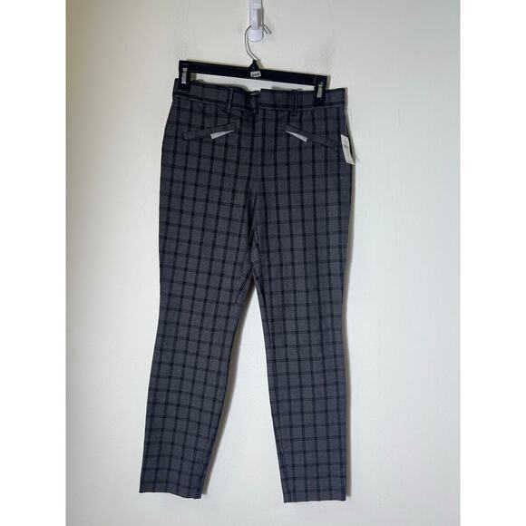 NWT Gap Gray Plaid Skinny Ankle Pants Sz 2 - Picture 1 of 4